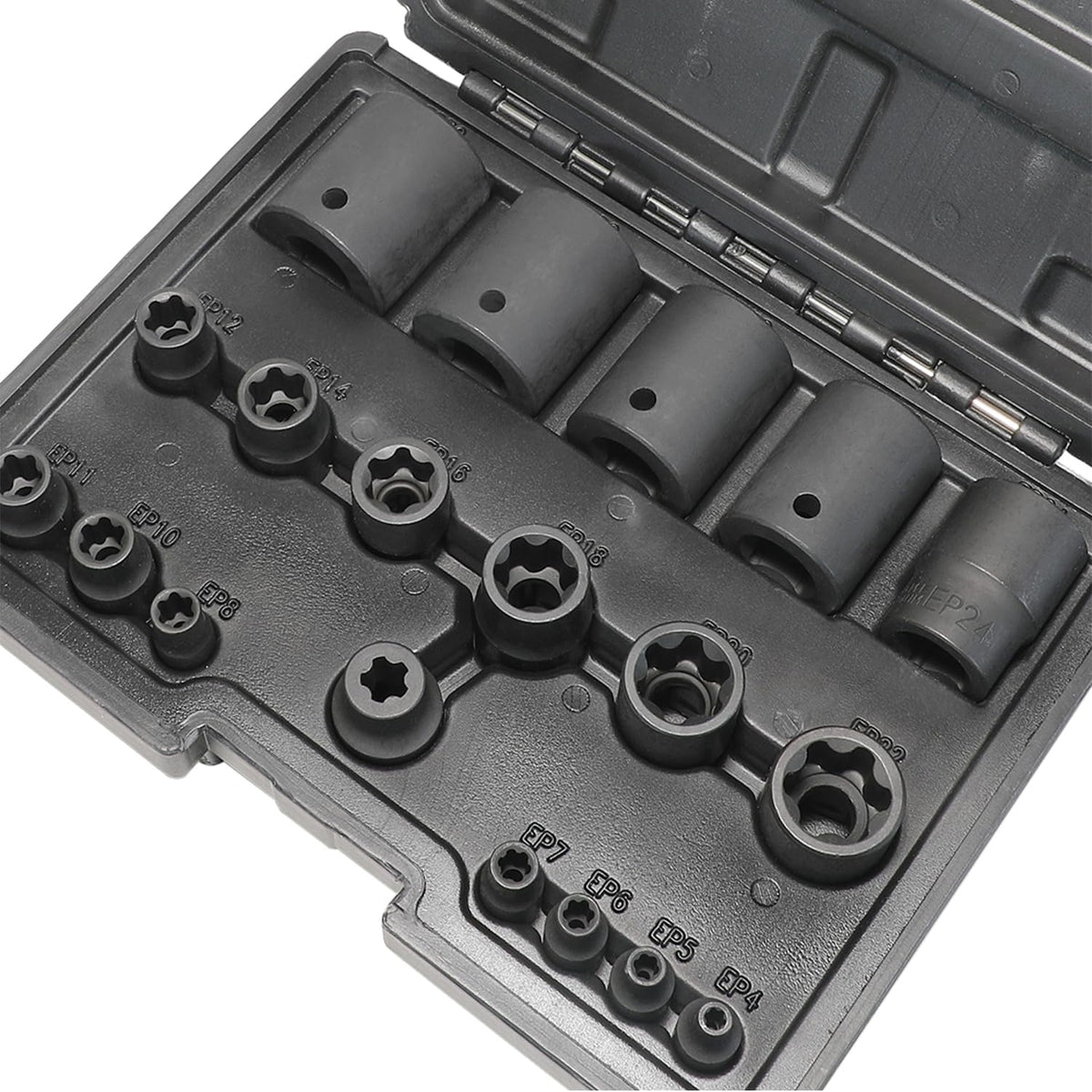 DPTOOL External Torx Plus socket set front view for versatile fastener work