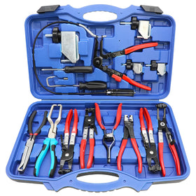 DPTOOL hose clamp pliers set in use for fast automotive hose removal