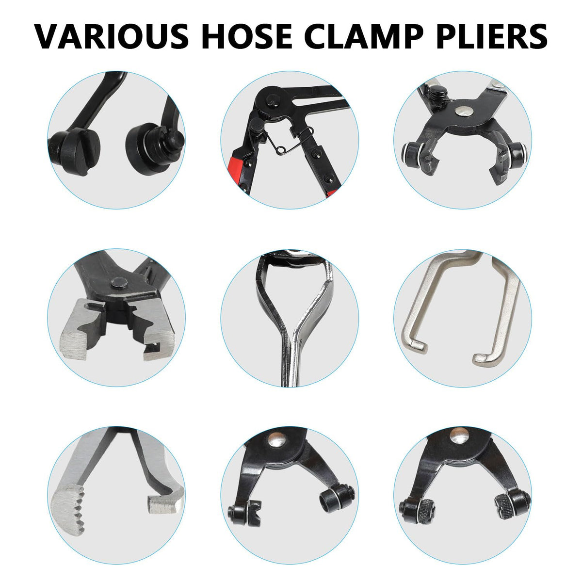 DPTOOL swivel jaw clip pliers stabilize clamps during removal