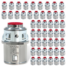 Dpwrrot 50-pack MC connectors ready for 1/2 inch knockouts in professional wiring