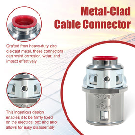 Connector compatible with MC/AC/HCF cables for versatile wiring