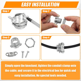 Dpwrrot clamp providing tight moisture and dust seal for reliability.
