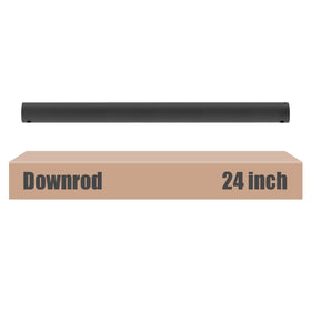 DPXMYG 24in downrod black front view shows height customization