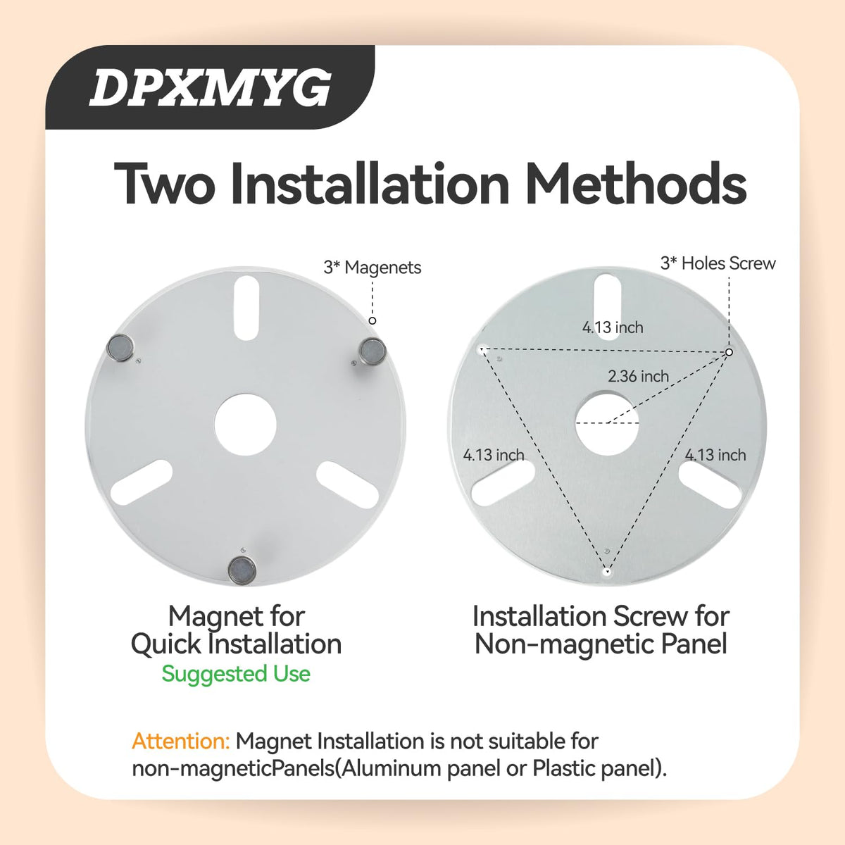 DPXMYG 5-inch LED ceiling fan light kit dimmable for adaptable ambience.