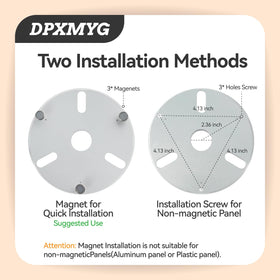 DPXMYG 5-inch LED ceiling fan light kit dimmable for adaptable ambience.