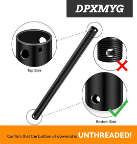 DPXMYG assembly-ready downrod simplifies quick fan upgrades