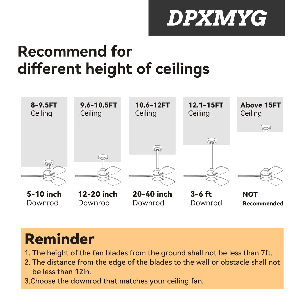 DPXMYG downrod shipped without wires, allowing flexible wiring options.