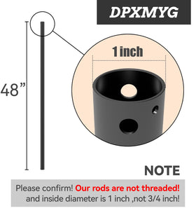 DPXMYG unthreaded ends simplify replacement on compatible ceiling fans.