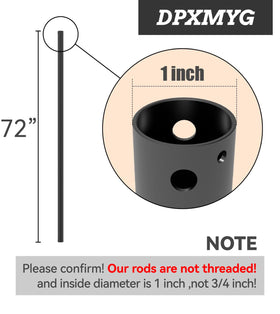 DPXMYG unthreaded ends allow quick, tool-free installation.