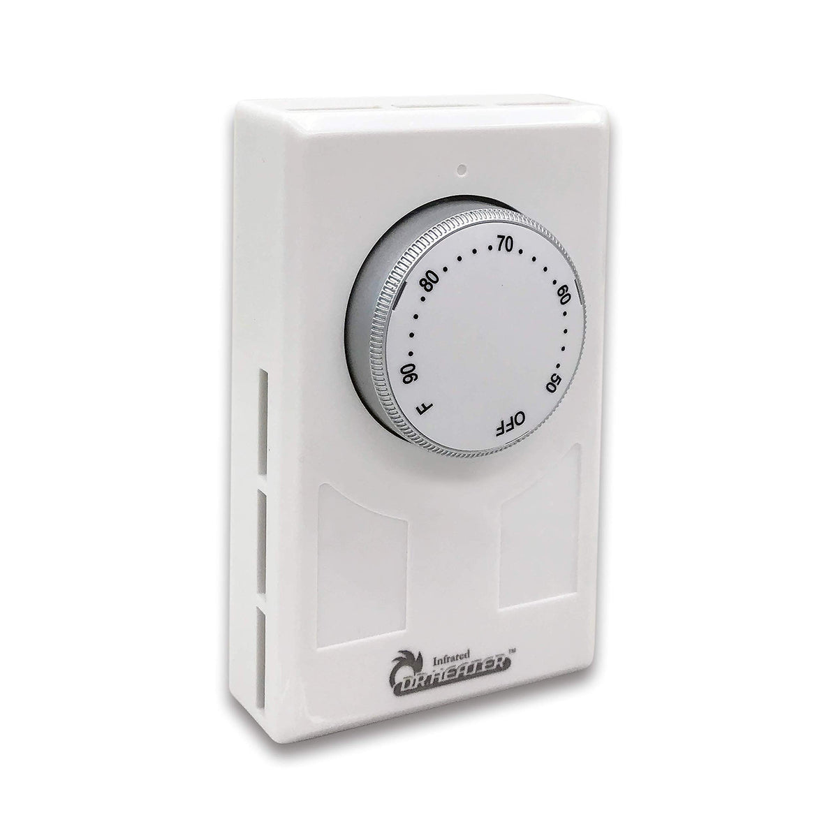 Dr. Infrared Heater DR-001 wall thermostat front view with large adjustment knob.