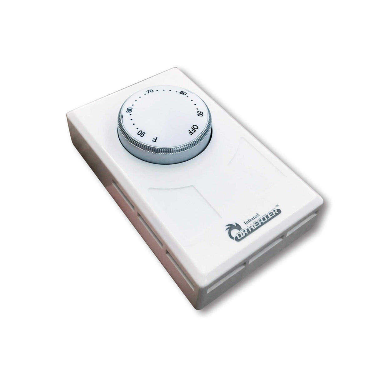Dr. Infrared Heater DR-001 control knob close-up for precise temperature tuning.