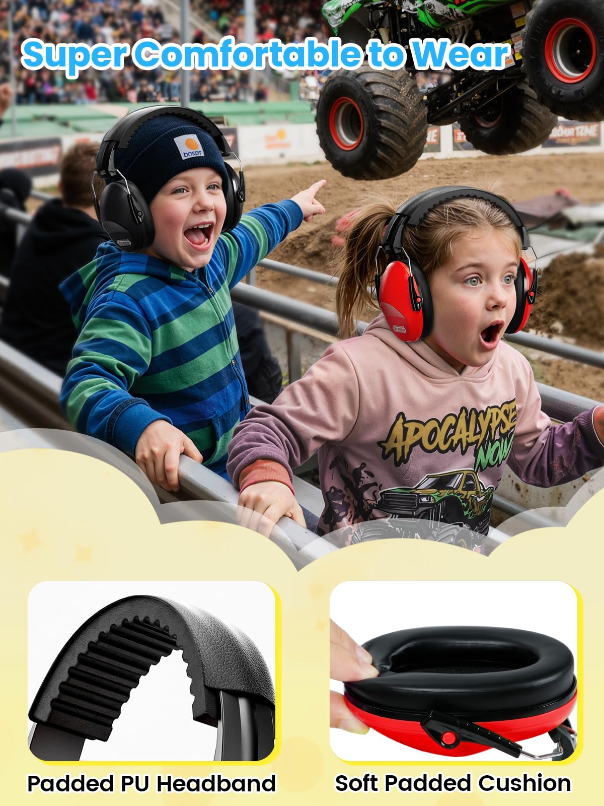 Dr.meter EM100 adjustable headband for growing kids ensures a comfortable, secure fit.