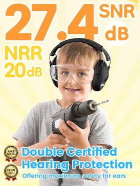 Dr.meter EM100 memory foam padding provides cloud-like softness during loud events.