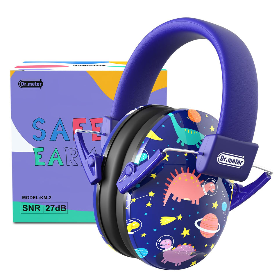 Dr.meter noise-cancelling headphones for kids with comfortable fit and on-the-go protection.