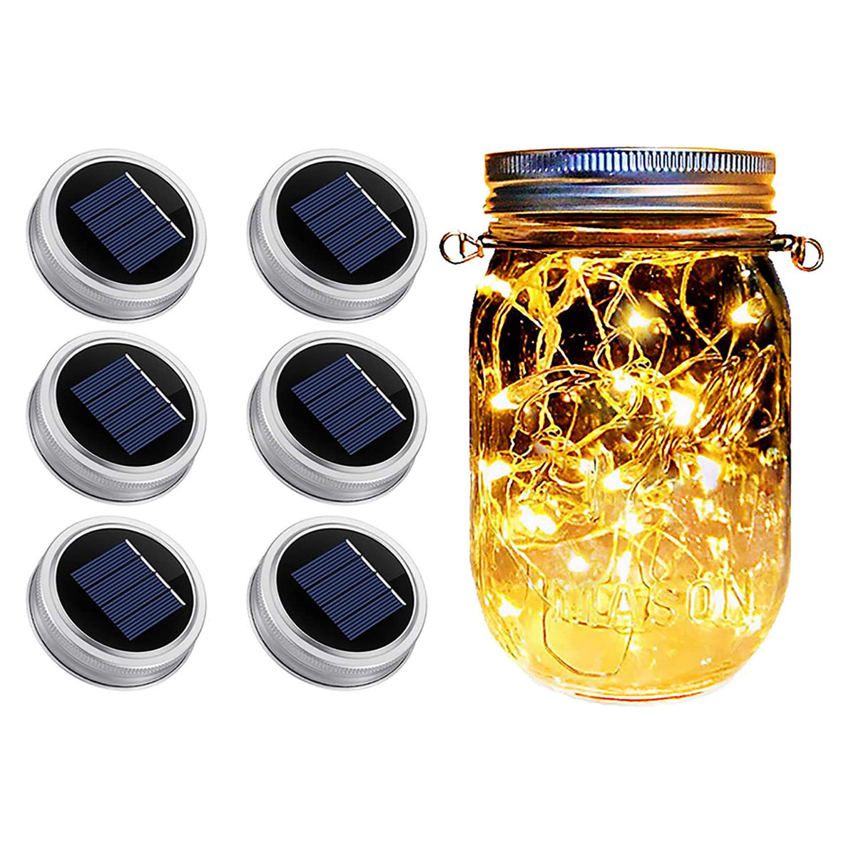 Dracarys mason jar solar light lid pack ready for outdoor lighting