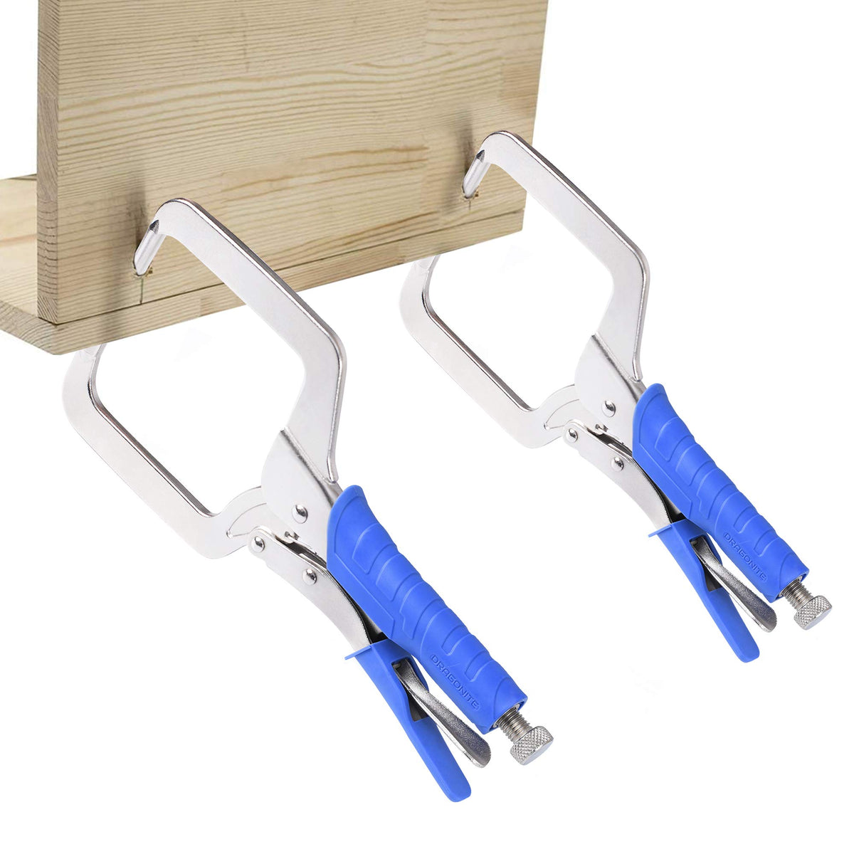 DRAGONITE pocket-hole clamp using quick-release lever for rapid adjustments