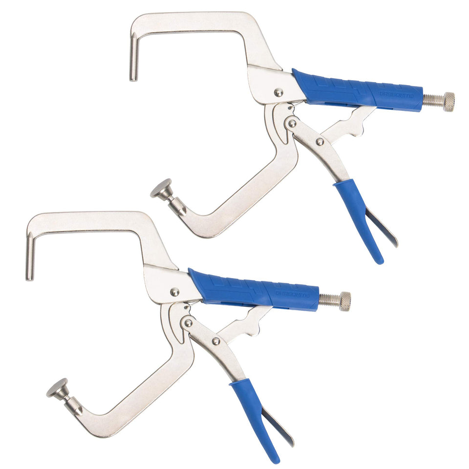 DRAGONITE pocket-hole clamp with 90-degree corner focus for precise joints during assembly