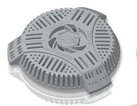 Drain Defender outer barrier blocks yard debris from stairwell drains