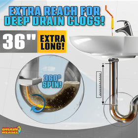 Drain Weasel micro hook technology grips hair and debris.