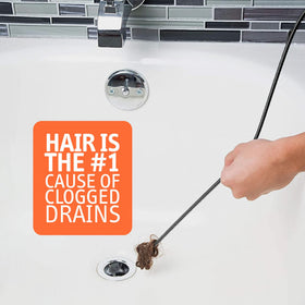 DrainShroom catch-tip targets hair clogs for easier removal.