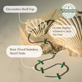 DrainWig Ocean Shell 4-pack provides long-lasting clog protection.