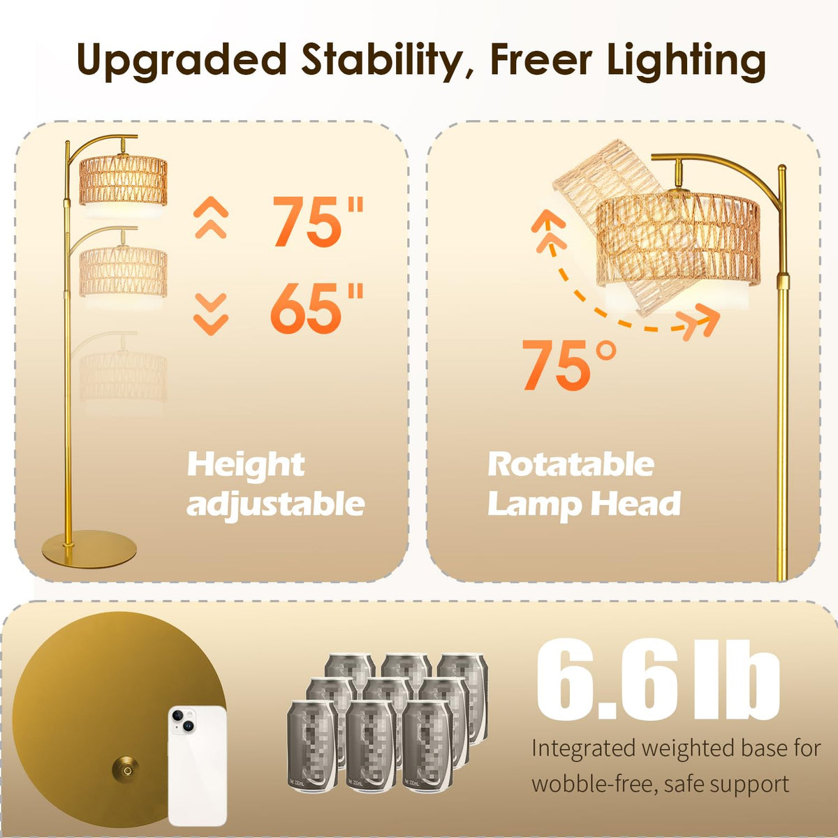 DRAWNCAT adjustable light shield reduces glare for comfortable viewing.