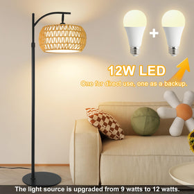 DRAWNCAT Boho Arc Floor Lamp design suits modern farmhouse decor.