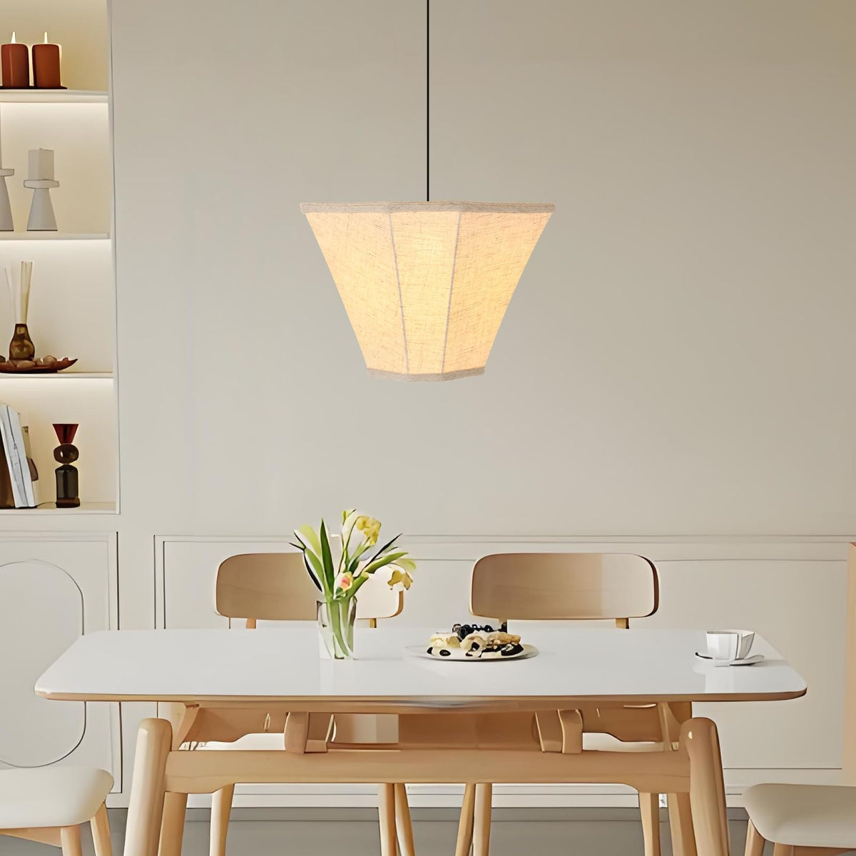 DRAWNCAT rectangular lamp shade assembly installation with included hardware