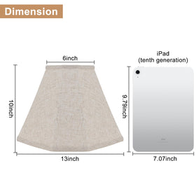 DRAWNCAT rectangular lamp shade side view highlighting clean lines and texture