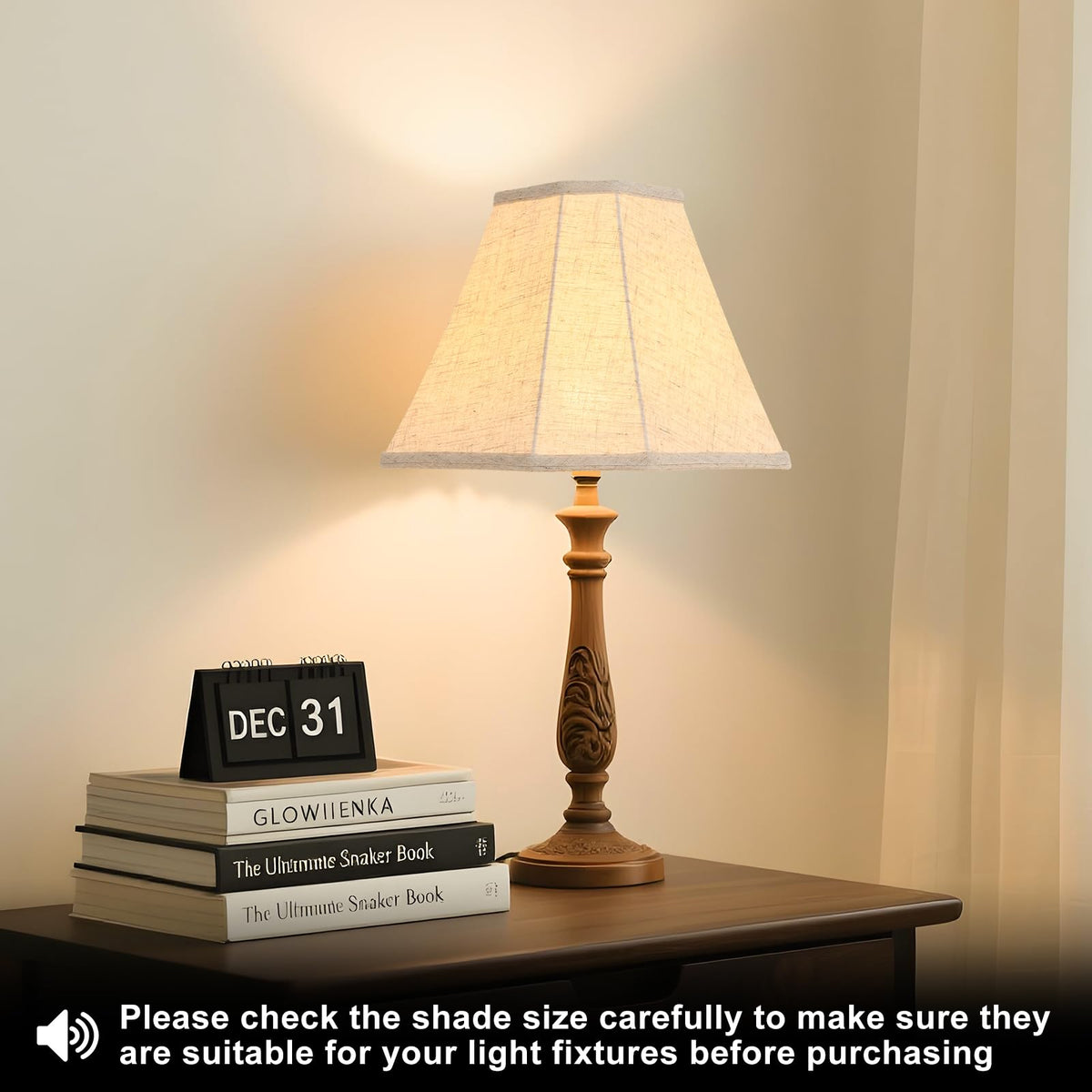 DRAWNCAT rectangular lamp shade white interior close-up reducing glare