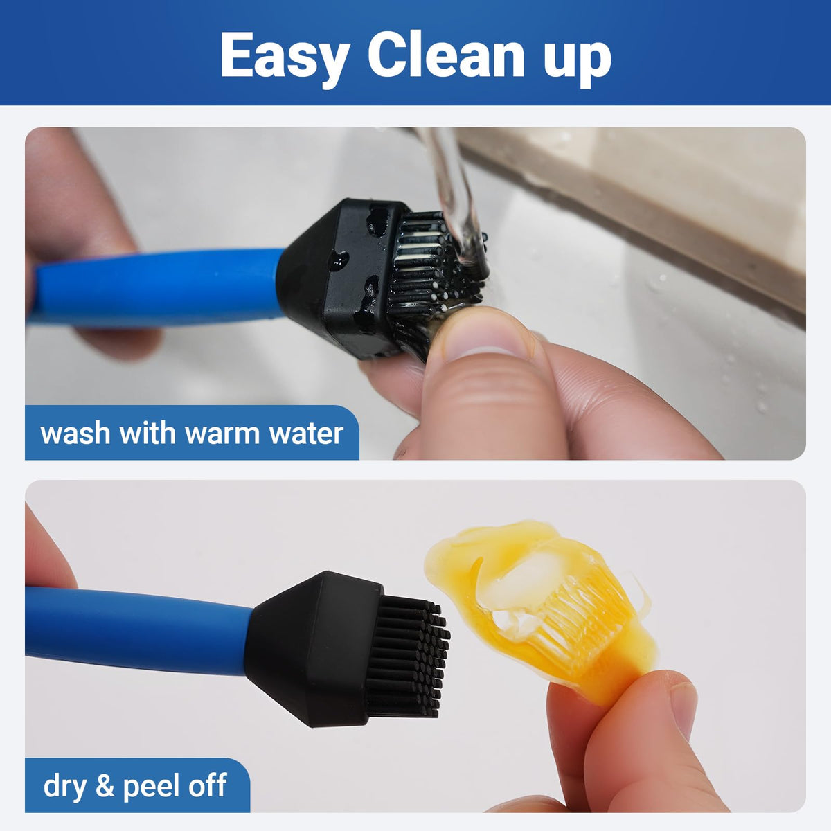 DrawPies silicone-glue-brush resists buildup for tidy, quick cleanup after projects.