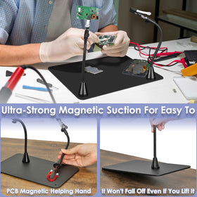 Drdefi 2-in-1 magnifying desk lamp offering desktop and clamp modes