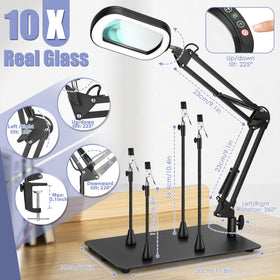 Drdefi metal base and clamp ensure a stable, tipping-resistant setup