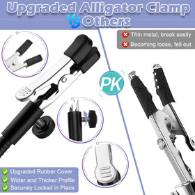 Drdefi upgraded alligator soldering clip with protective sleeve for delicate parts