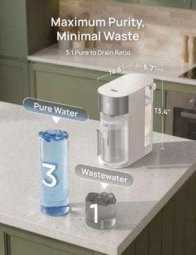 DREO installation-free plug-in setup for instant purified water