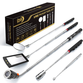 Dream Master magnetic pickup rod 15lb retrieves metal parts quickly in tight spaces.