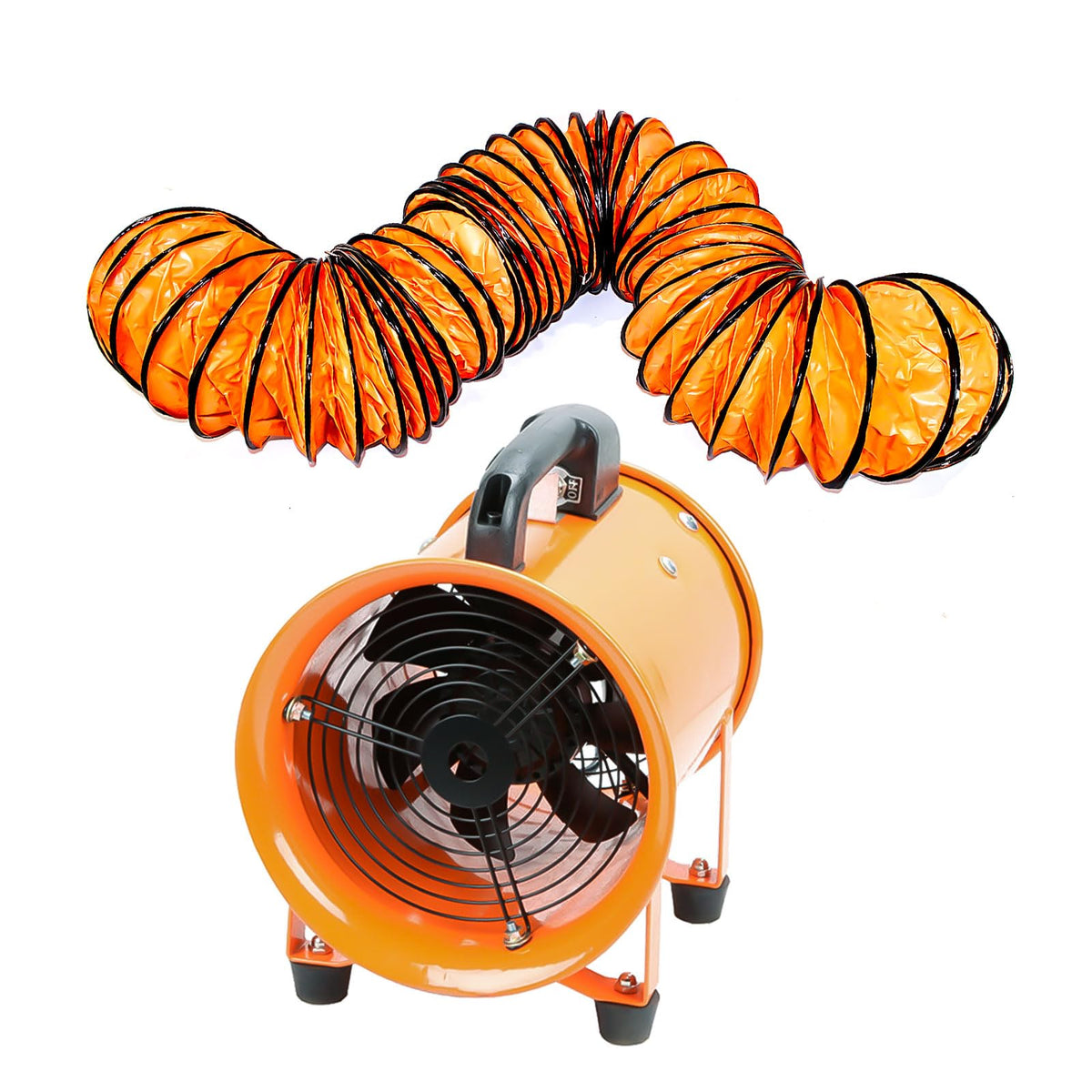 DreamDragon 10-inch high-velocity blower front view for rapid air circulation.
