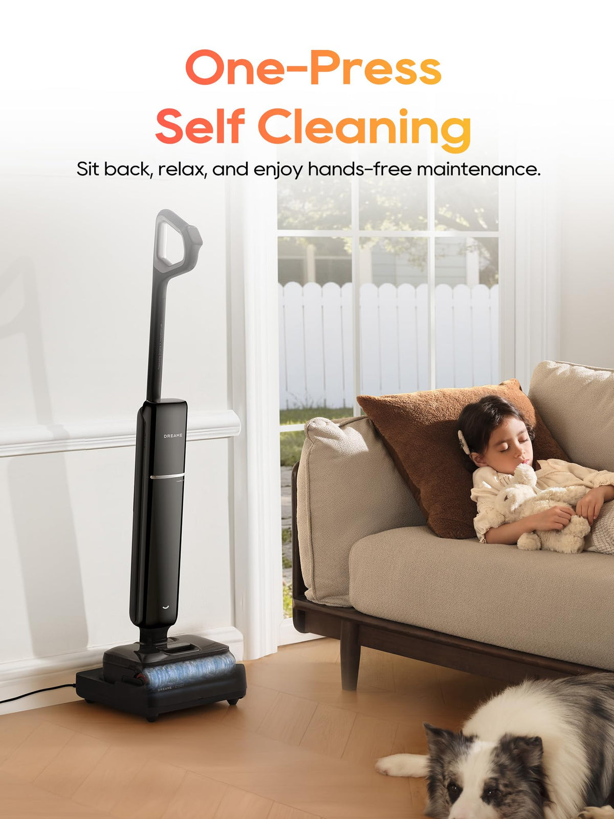 DREAME Aero 35-minute runtime cleans large areas on one charge.