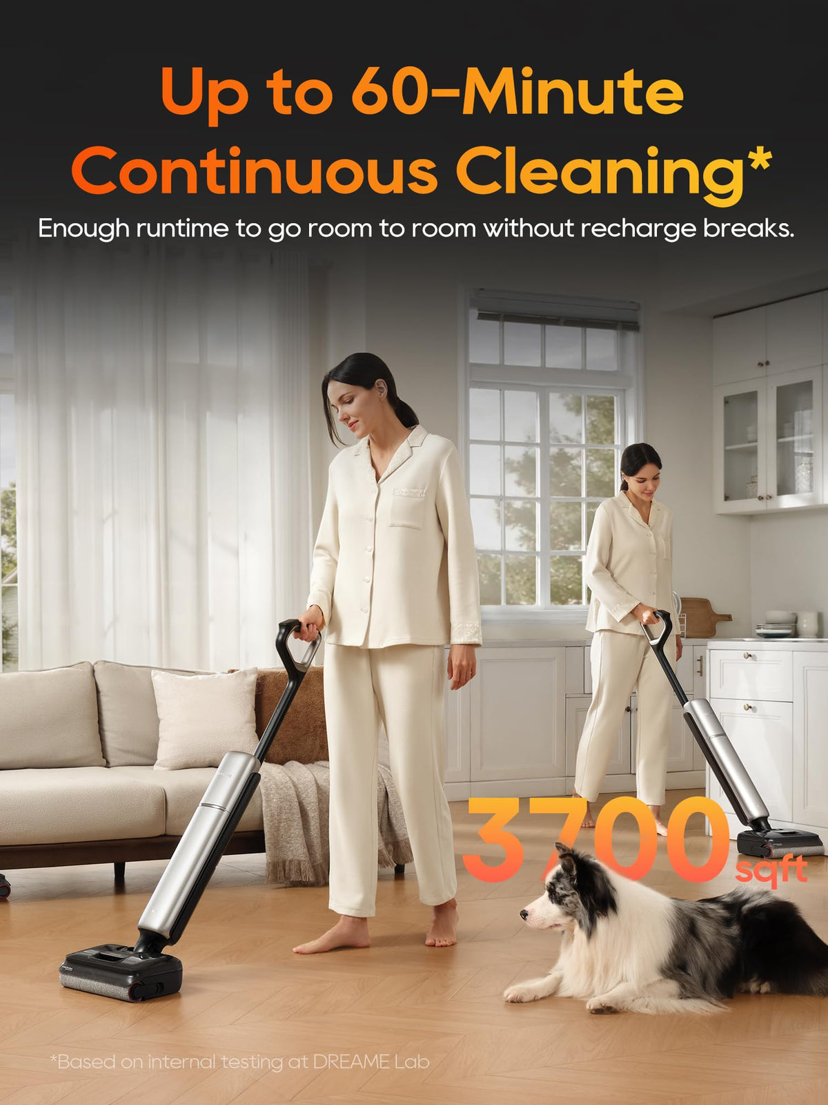 DREAME Aero Pro fast-drying function speeds up post-cleaning readiness.