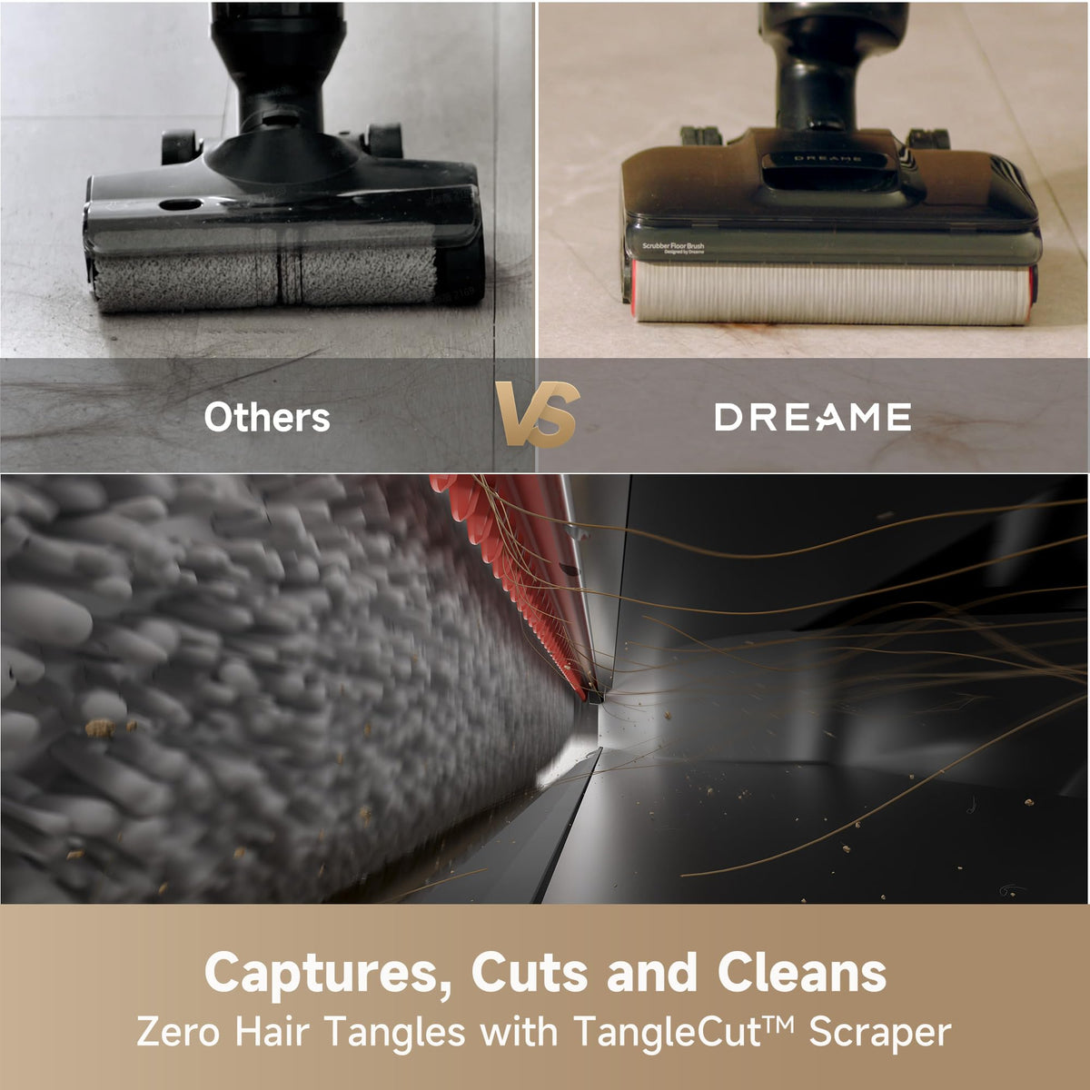 DREAME H12 Pro FlexReach reaches tight gaps with 180-degree lie-flat design.