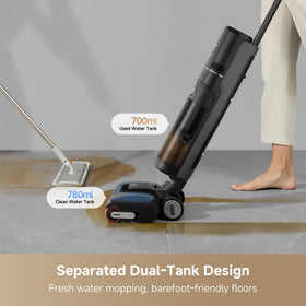 DREAME H12 Pro Gen2 vacuum-mop-combo cleans floors in one pass.