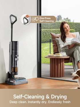 Dreame H12 Pro 900ml water tank supports extended cleaning with fewer refills.