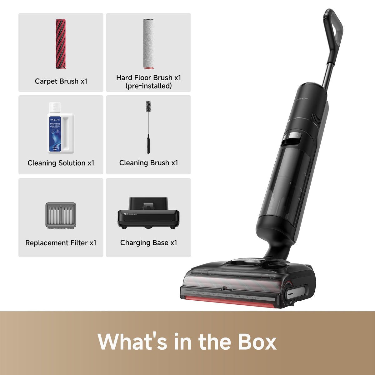 DREAME H15 Pro CarpetFlex 212°F self-cleaning wash for quick maintenance.