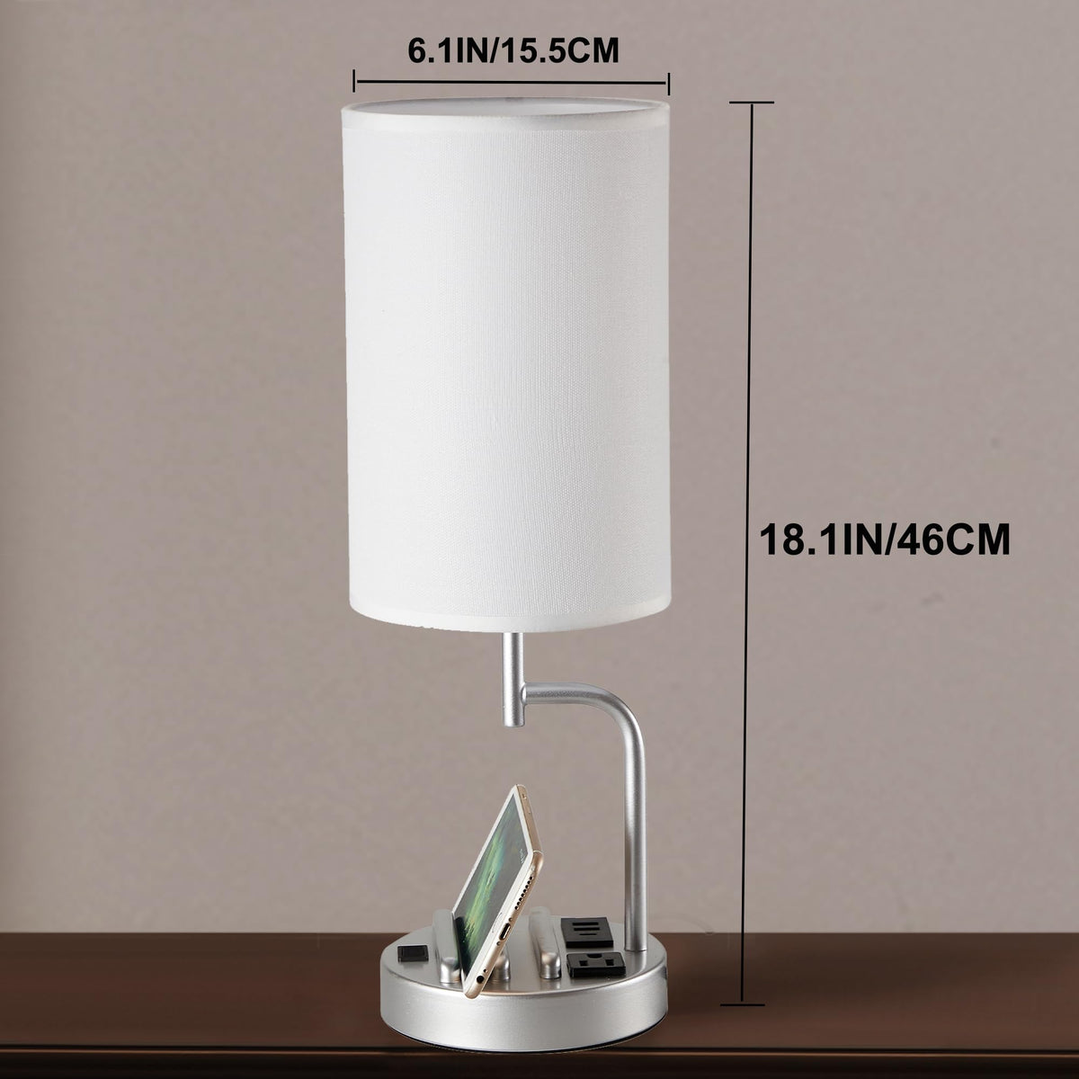 Dreamholder bedside desk use enhances reading and charging at night.