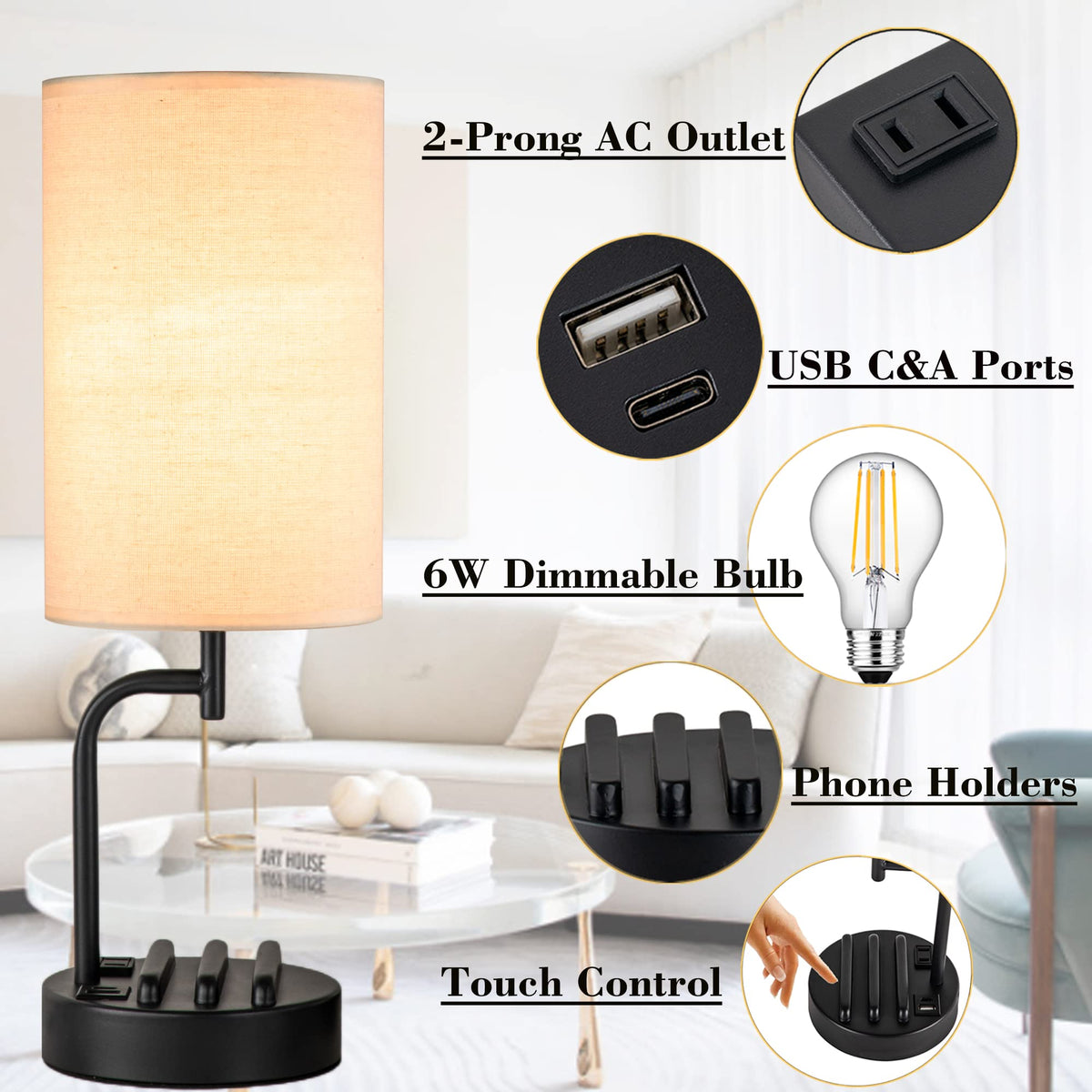 Three-way dimming touch panel highlight adjustable brightness