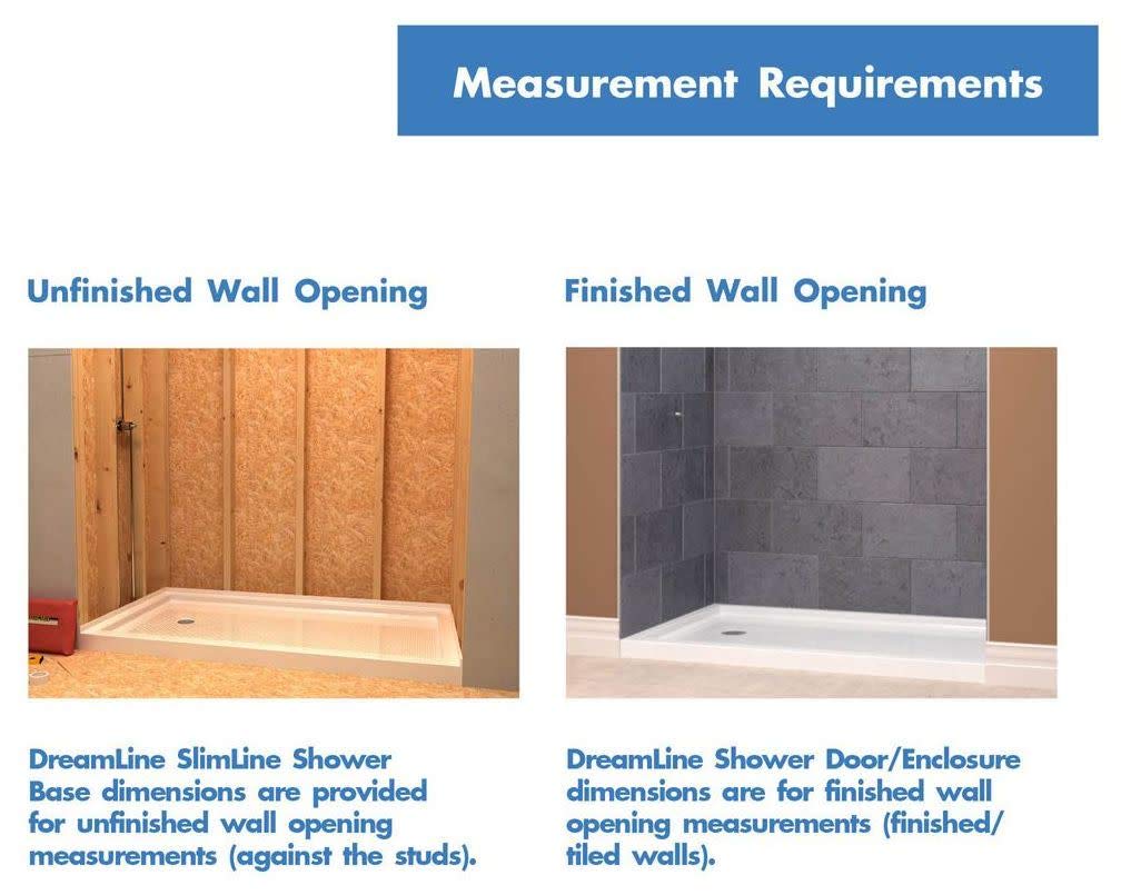 DreamLine SlimLine glossy finish close-up highlights stain resistance and easy maintenance.