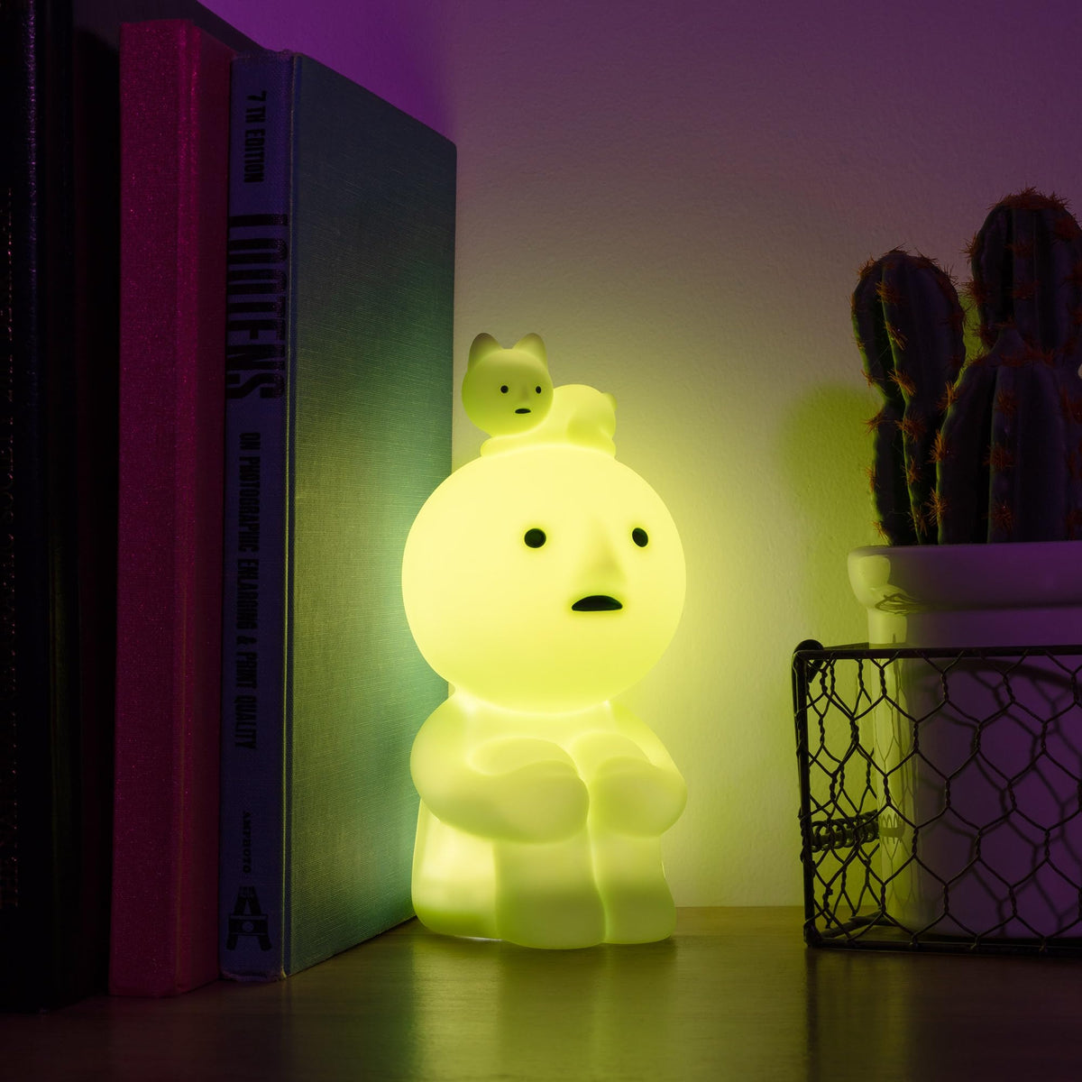 Dreams Smiski Touch Light side profile with compact glow for bedside use