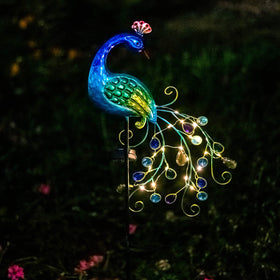 Dreamsoul peacock garden light assembly step two wrap LED string