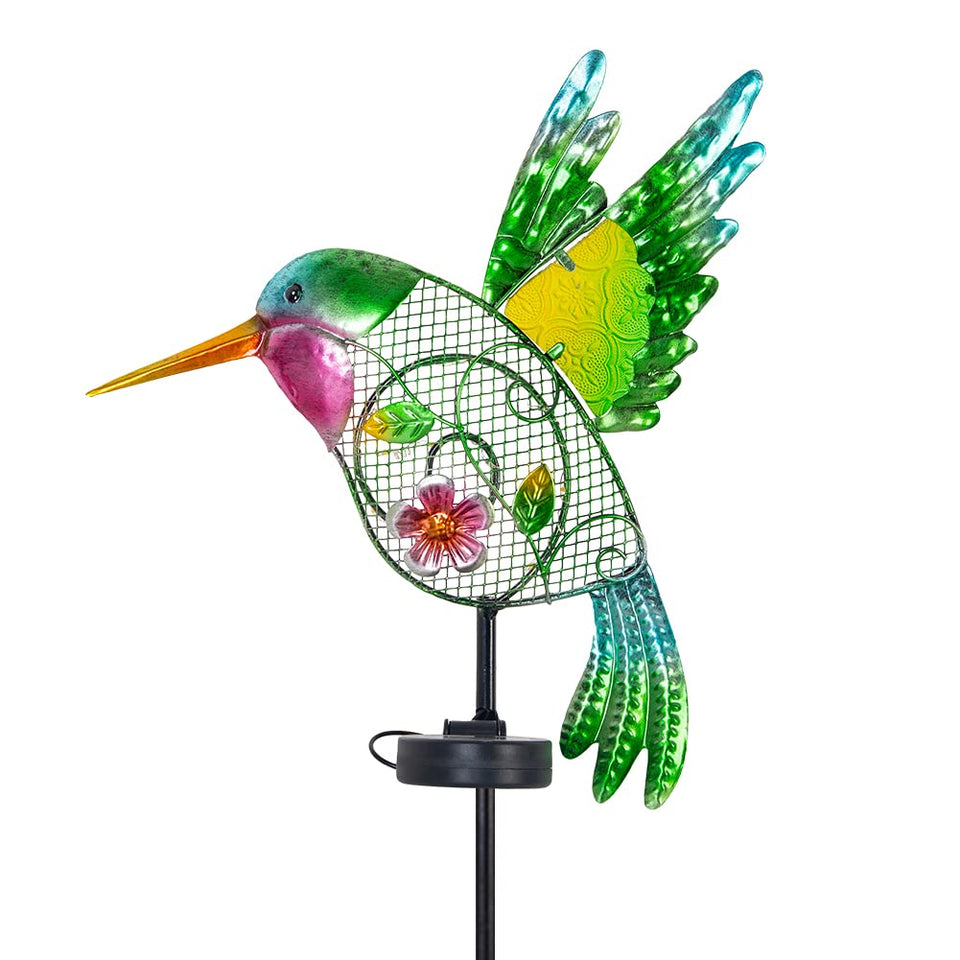 Dreamysoul hummingbird solar light along garden path for soft illumination