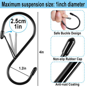 Dreecy heavy-duty S Hook with rust-resistant coating for indoor or outdoor use.